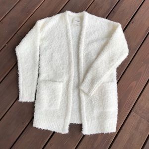 Aritzia Wilfred Free boucle long chunky cardigan